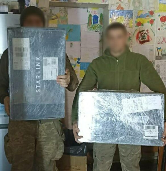 Постійно на зв’язку. Військові зі 110 бригади отримали два Starlink